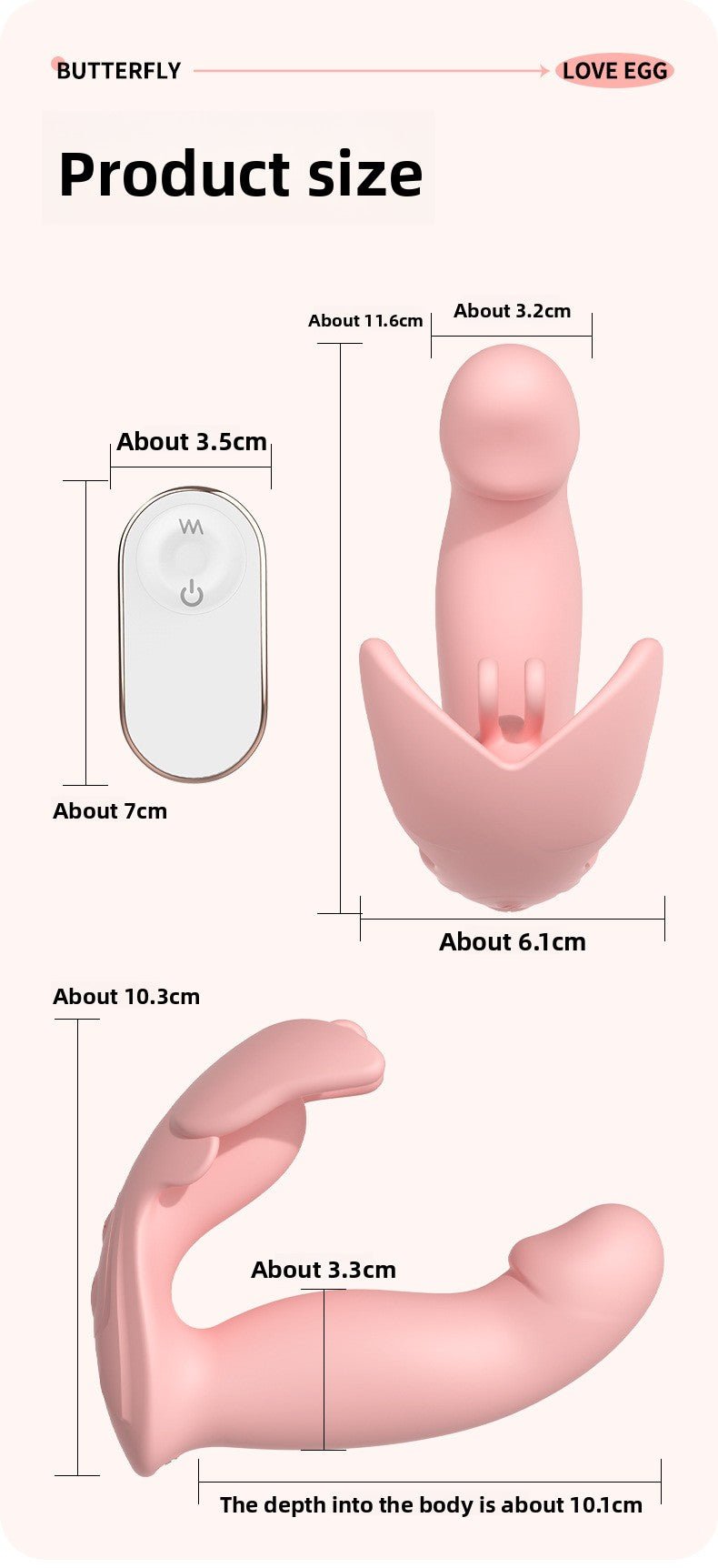Butterfly Wearable Remote - Controlled Vibrating Egg - EaseMode Wellness