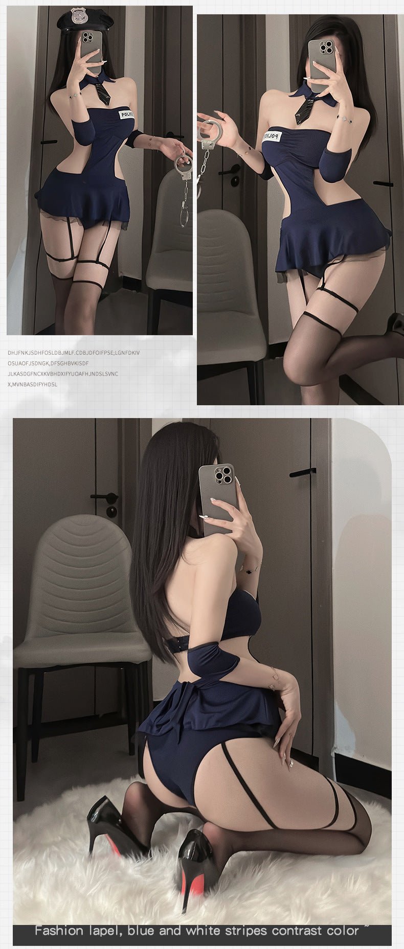 Sexy Police Costume Lingerie for Roleplay and Fun - EaseMode Wellness