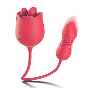 Triple Motor Vibrator for Women - Rose Design - EaseMode Wellness