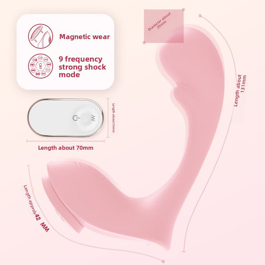 Remote Control Vibrator for Women, Wearable Adult Sex Toy, Invisible Wearable Vibrator for Underwear, Wearable Outside, Non-Virginity