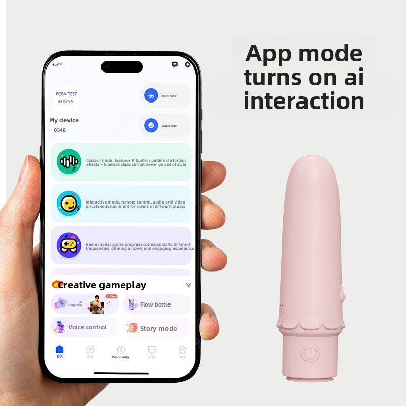 App - Controlled Mini Vibrator - 9 Vibration Modes - EaseMode Wellness
