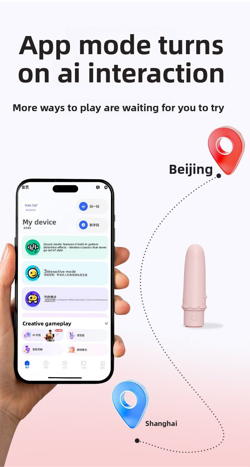 App - Controlled Mini Vibrator - 9 Vibration Modes - EaseMode Wellness