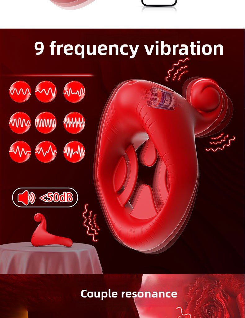 App Remote Control Semen Locking Ring Massager - EaseMode Wellness