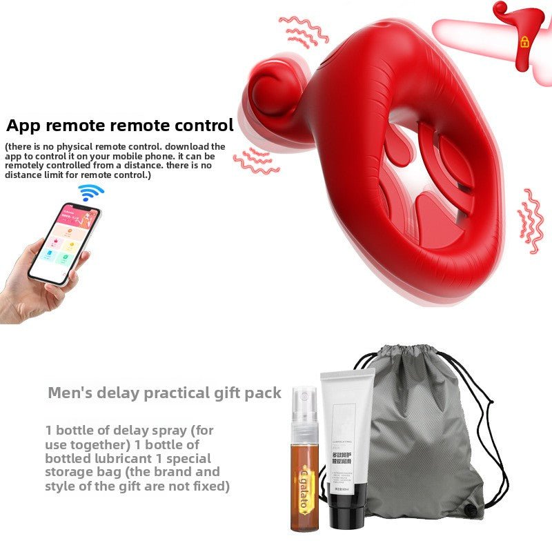 App Remote Control Semen Locking Ring Massager - EaseMode Wellness