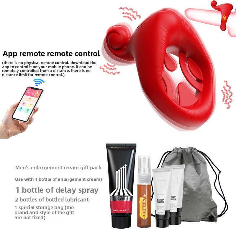 App Remote Control Semen Locking Ring Massager - EaseMode Wellness