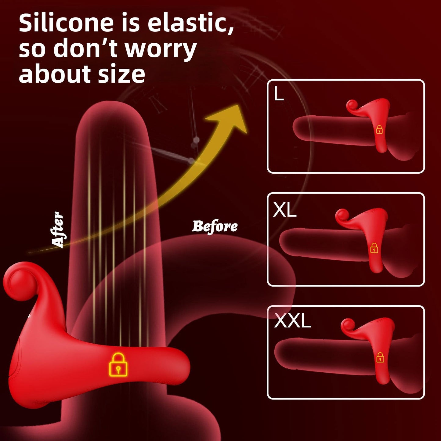 App Remote Control Semen Locking Ring Massager - EaseMode Wellness