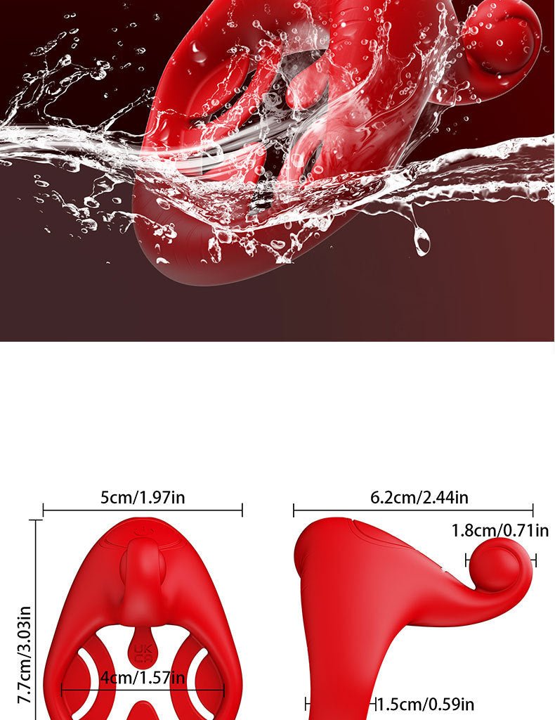 App Remote Control Semen Locking Ring Massager - EaseMode Wellness