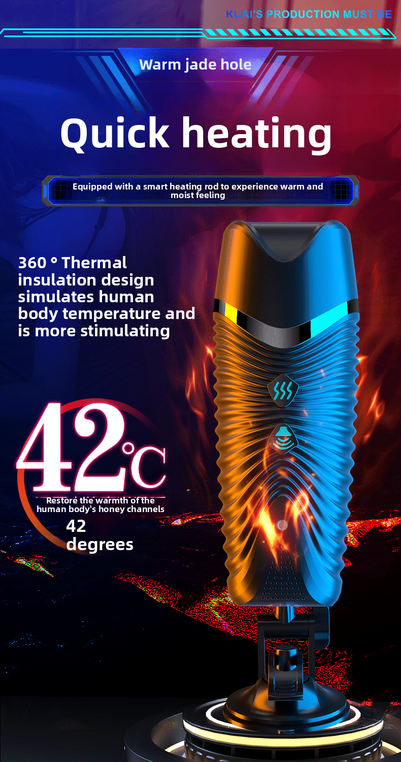 Automatic Stroker with Heating and Suction - Premium Pleasure Device - EaseMode Wellness