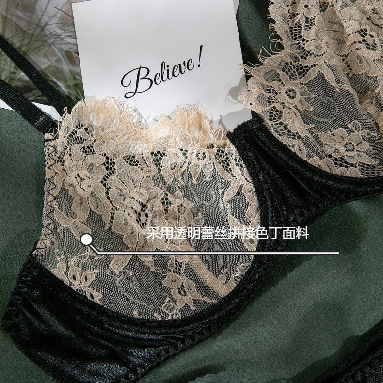 Bra Set Lace Satin Push - Up for Hot Girls - EaseMode Wellness