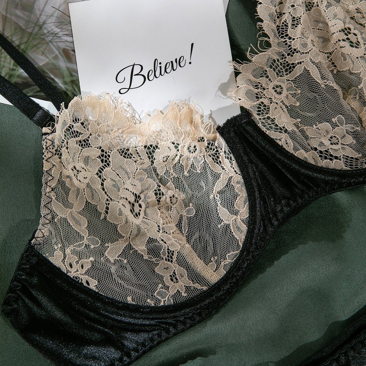 Bra Set Lace Satin Push - Up for Hot Girls - EaseMode Wellness