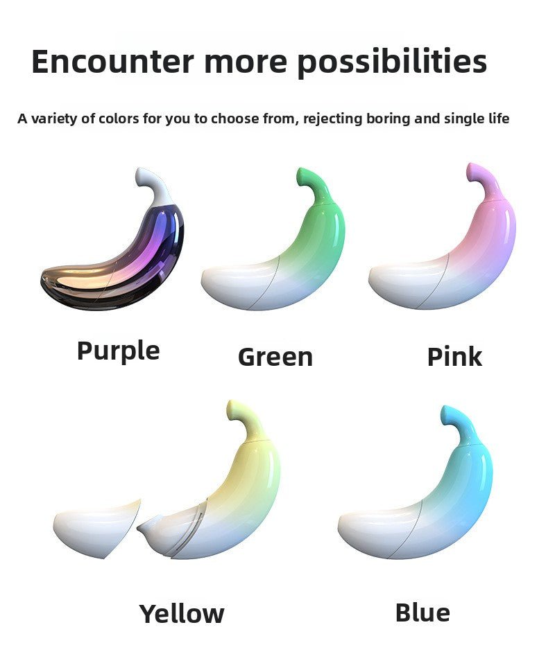 Discreet Banana Vibrator - 9 Modes with Suction - EaseMode Wellness