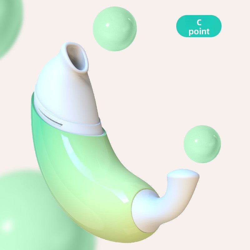 Discreet Banana Vibrator - 9 Modes with Suction - EaseMode Wellness