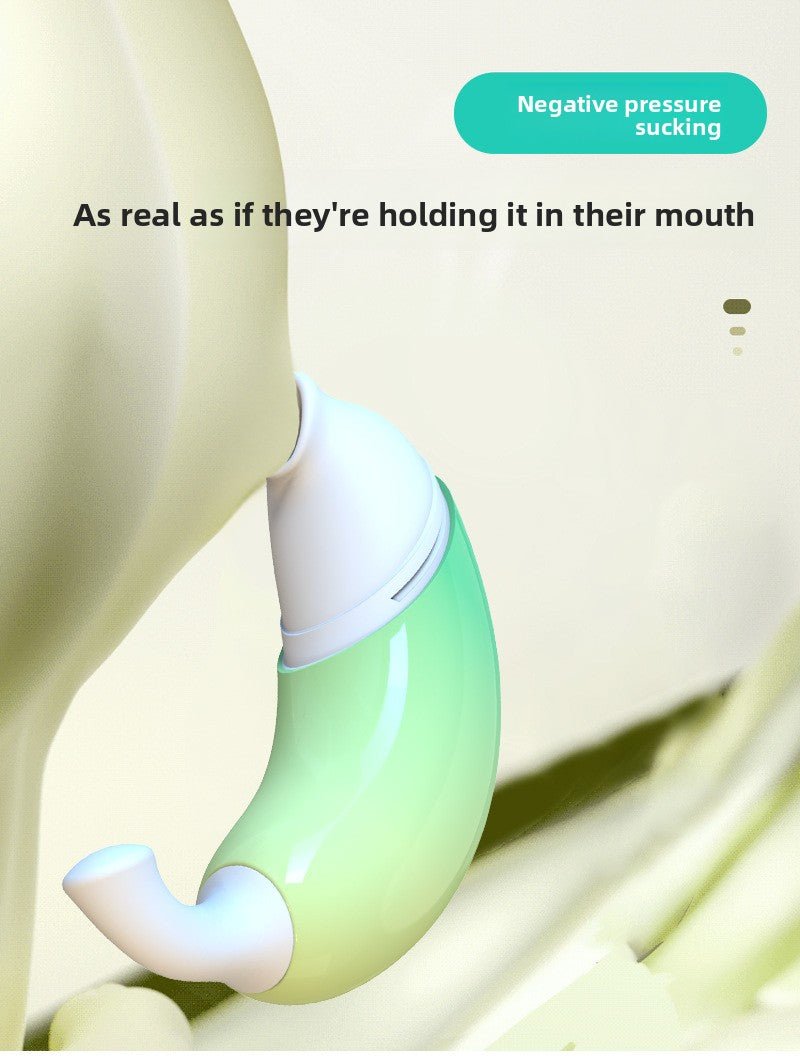 Discreet Banana Vibrator - 9 Modes with Suction - EaseMode Wellness