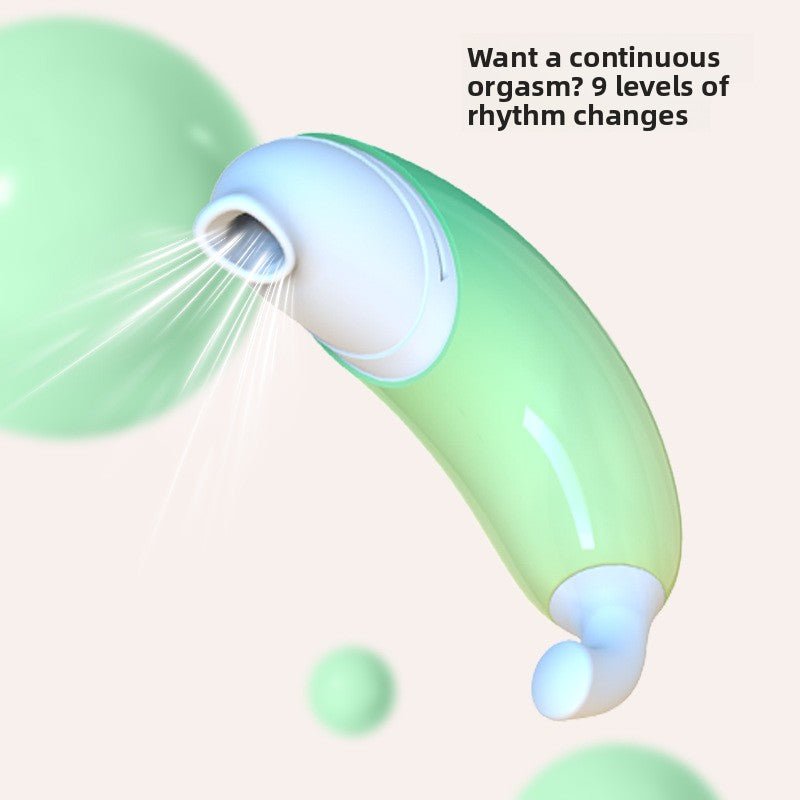 Discreet Banana Vibrator - 9 Modes with Suction - EaseMode Wellness