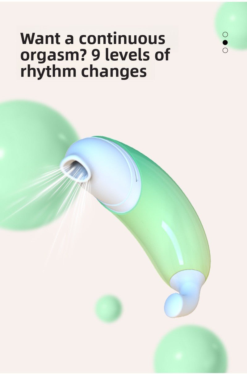 Discreet Banana Vibrator - 9 Modes with Suction - EaseMode Wellness