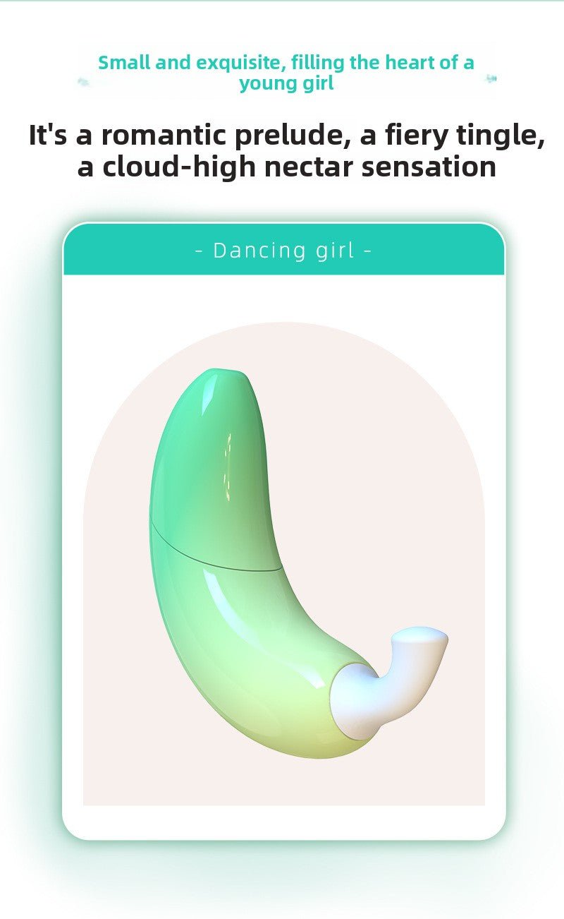 Discreet Banana Vibrator - 9 Modes with Suction - EaseMode Wellness