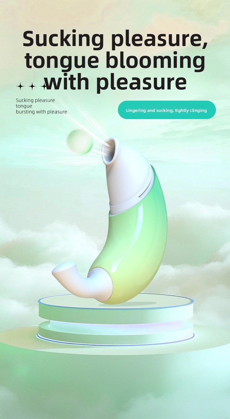 Discreet Banana Vibrator - 9 Modes with Suction - EaseMode Wellness