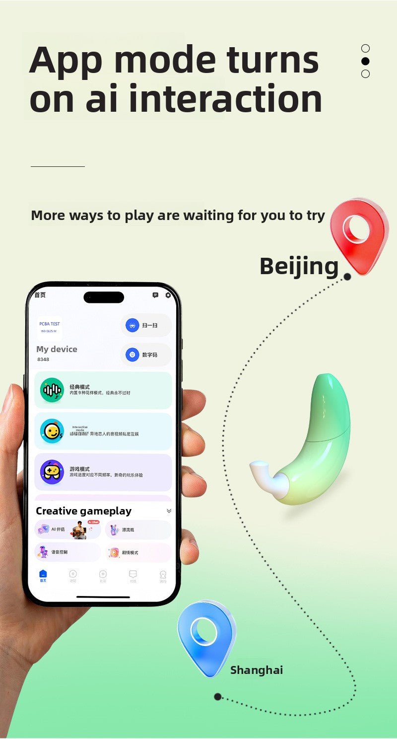 Discreet Banana Vibrator - 9 Modes with Suction - EaseMode Wellness