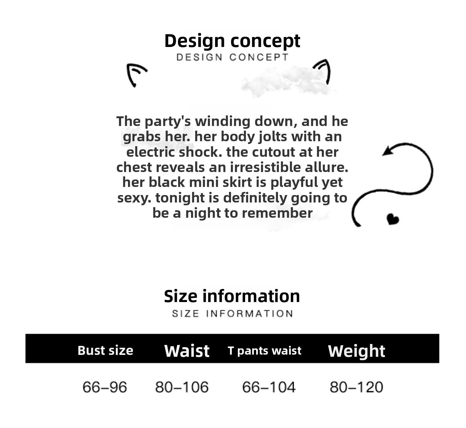 Emotional Sexy Lace Maid Costume with Chest Strap - EaseMode Wellness