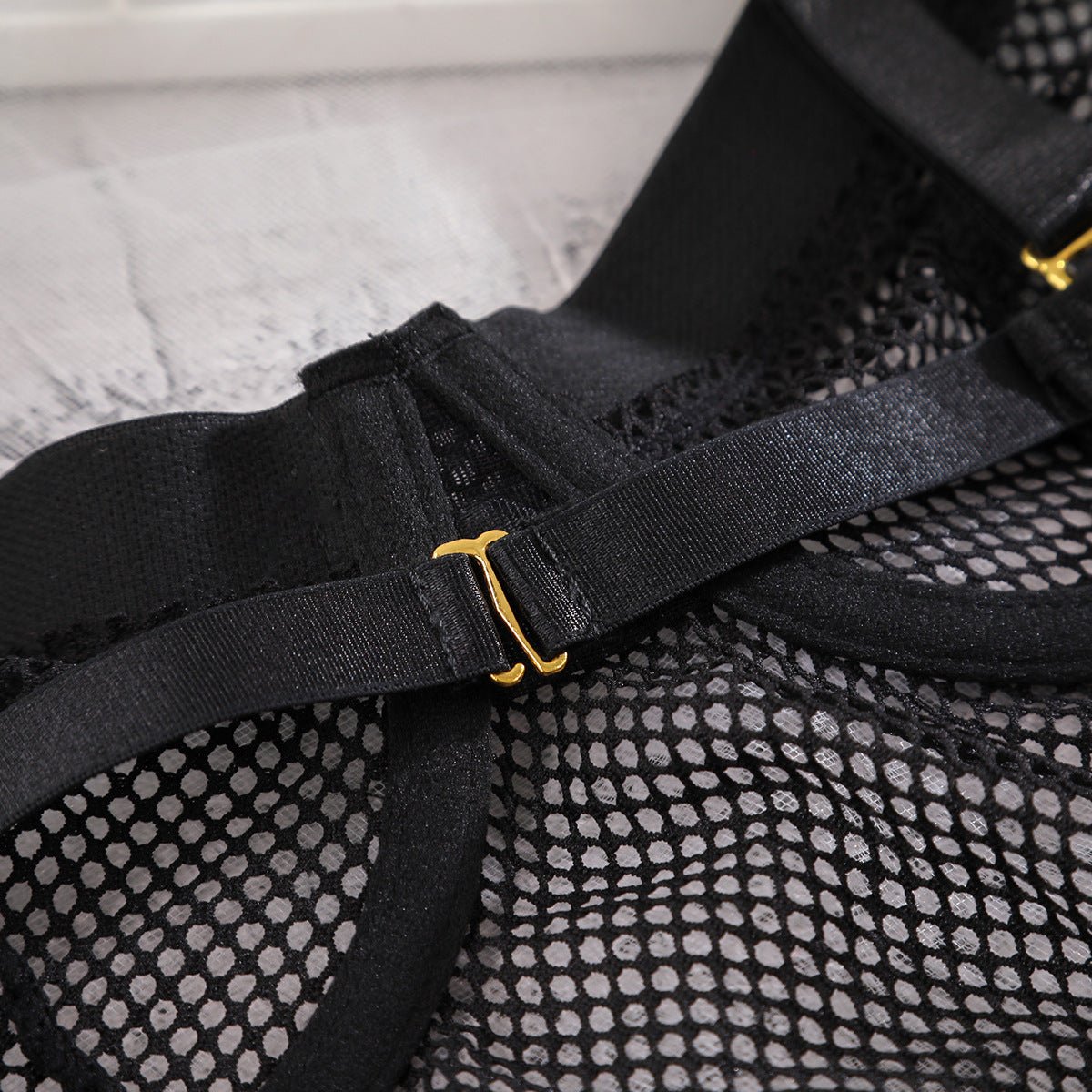 Fishnet Push - Up Jumpsuit for Slim Fit Styling - EaseMode Wellness