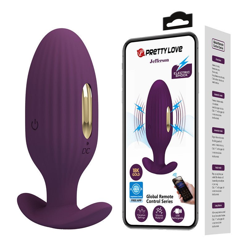 Golden Paladin Remote Control Anal Plug for Wellness - EaseMode Wellness