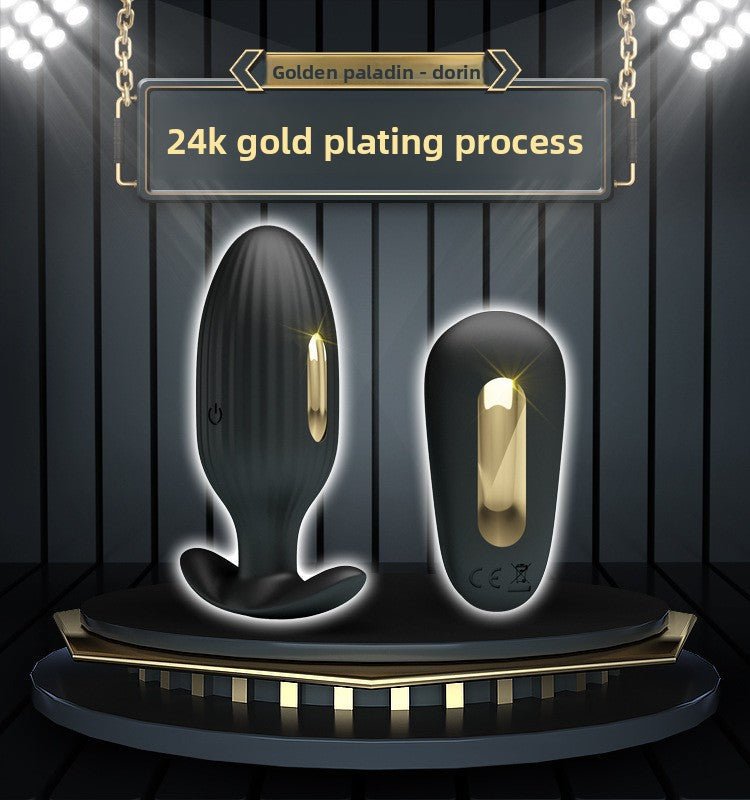 Golden Paladin Remote Control Anal Plug for Wellness - EaseMode Wellness
