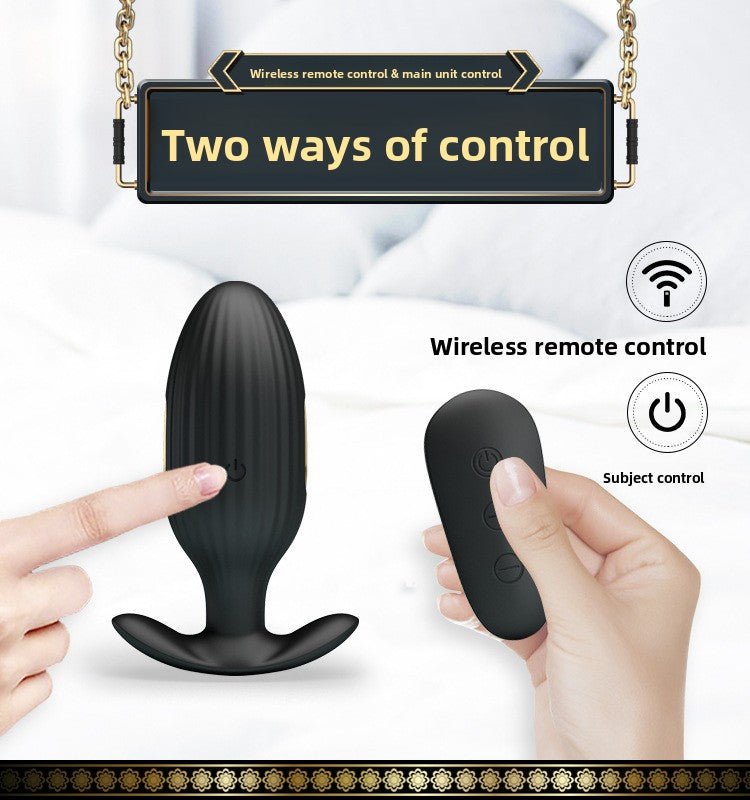 Golden Paladin Remote Control Anal Plug for Wellness - EaseMode Wellness