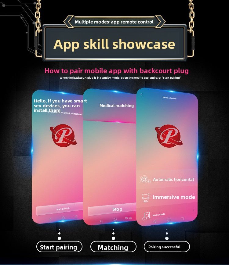 Golden Paladin Remote Control Anal Plug for Wellness - EaseMode Wellness