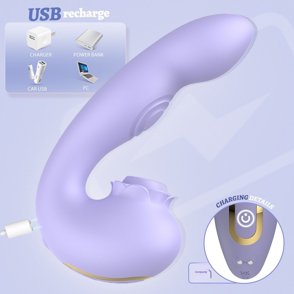 Multi - Function Vibrator with Suction & Thrusting - EaseMode Wellness