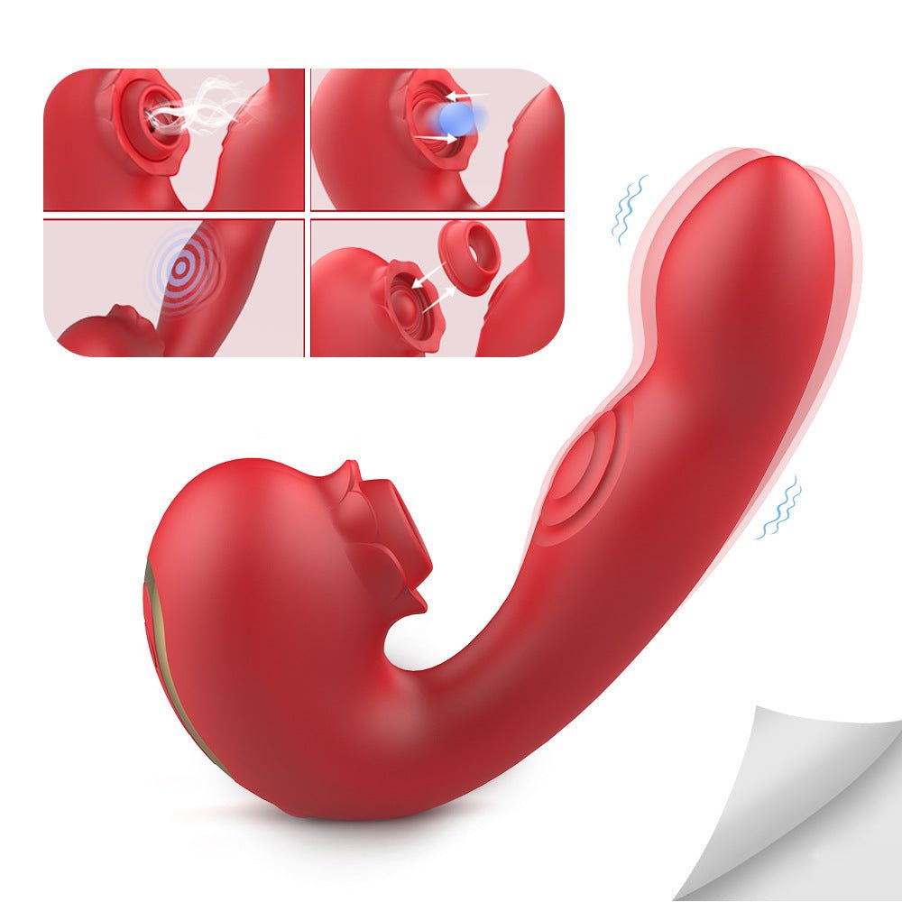 Multi - Function Vibrator with Suction & Thrusting - EaseMode Wellness