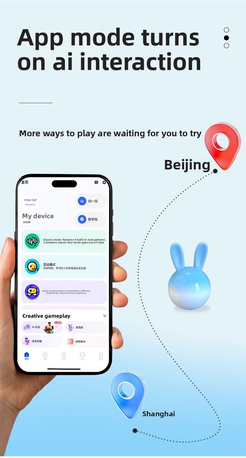 Pearl Rabbit Vibrating Egg - App Remote Control - EaseMode Wellness