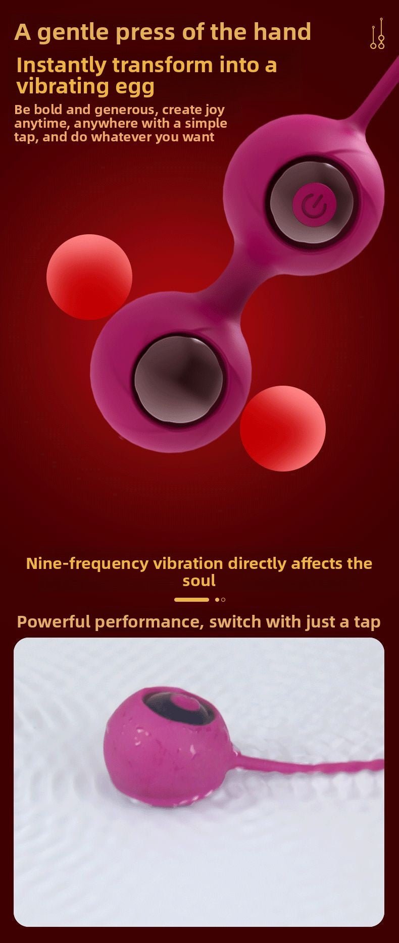 Postpartum Vibrating Kegel Ball Trainer - EaseMode Wellness