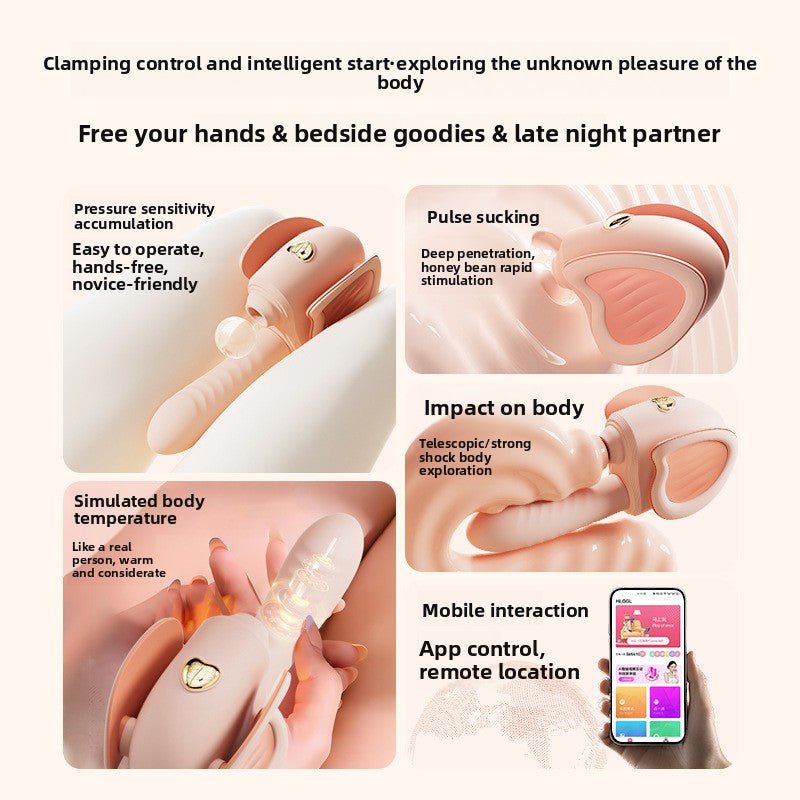 姬欲夹控炮机震动棒女生情性趣工具成年人用品入体自慰器性爱玩具 - EaseMode Wellness