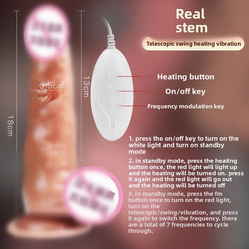 Realistic Silicone Electric Dildo for Female Pleasure - EaseMode Wellness