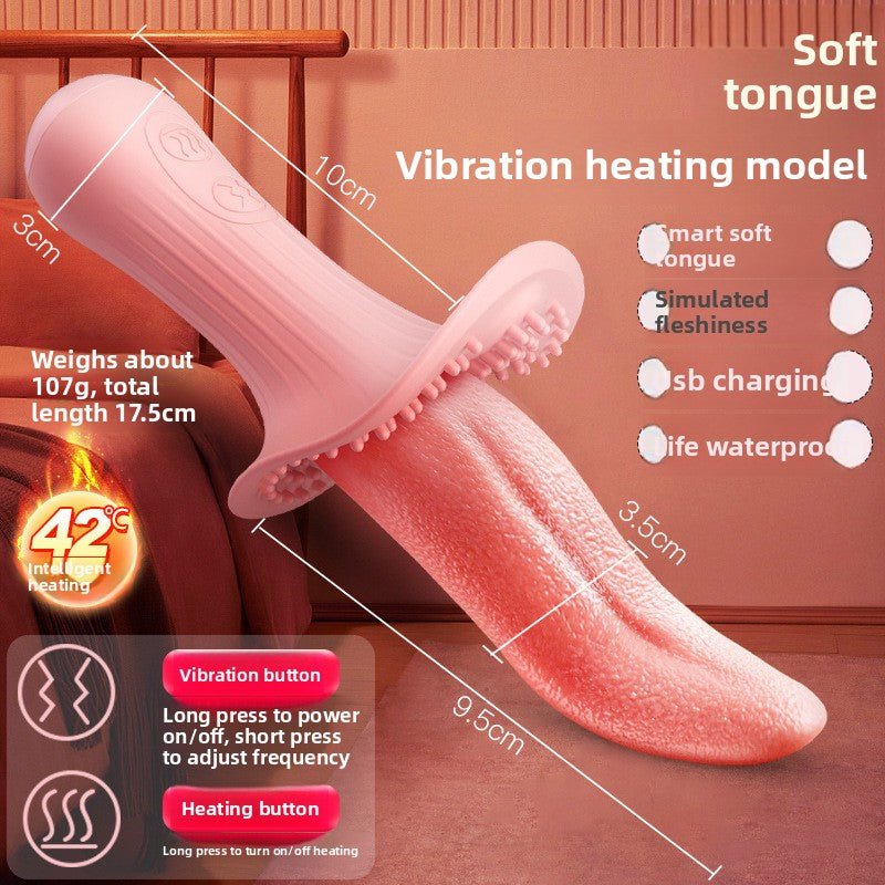 Realistic Tongue Vibrator for Licking and Suction - EaseMode Wellness