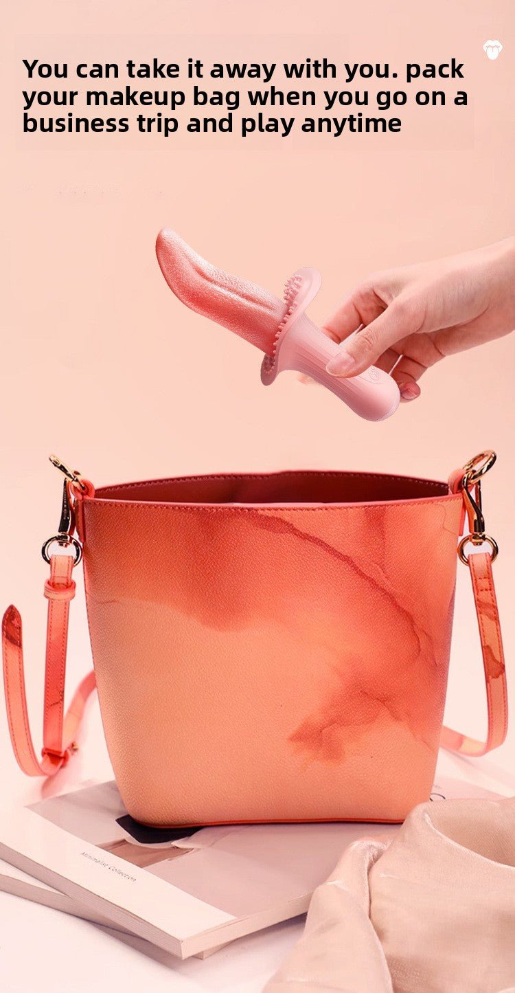 Realistic Tongue Vibrator for Licking and Suction - EaseMode Wellness