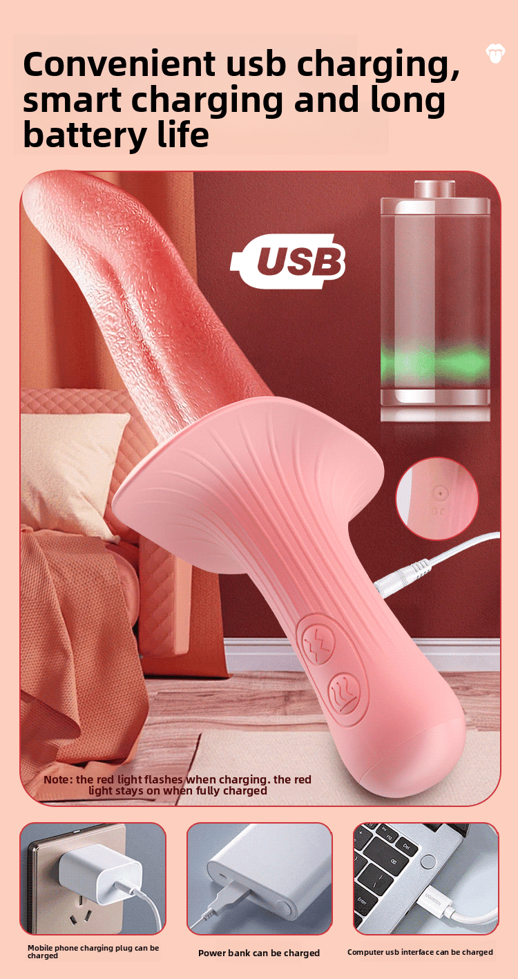 Realistic Tongue Vibrator for Licking and Suction - EaseMode Wellness