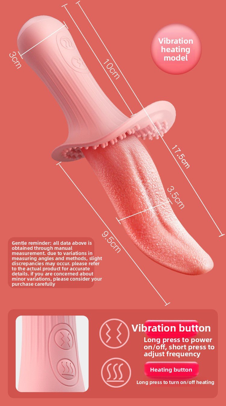 Realistic Tongue Vibrator for Licking and Suction - EaseMode Wellness