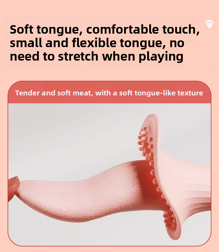Realistic Tongue Vibrator for Licking and Suction - EaseMode Wellness