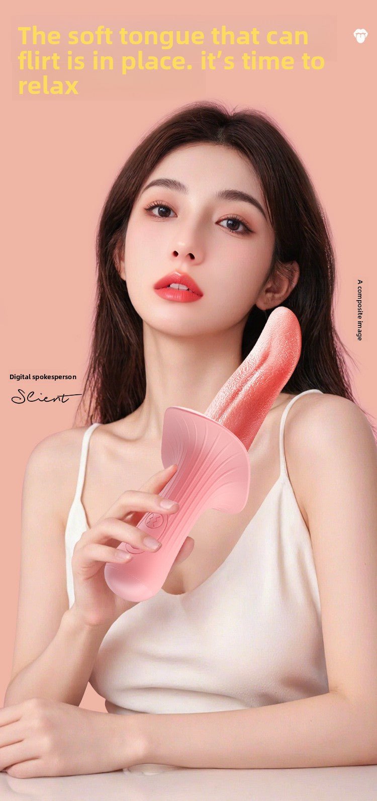 Realistic Tongue Vibrator for Licking and Suction - EaseMode Wellness