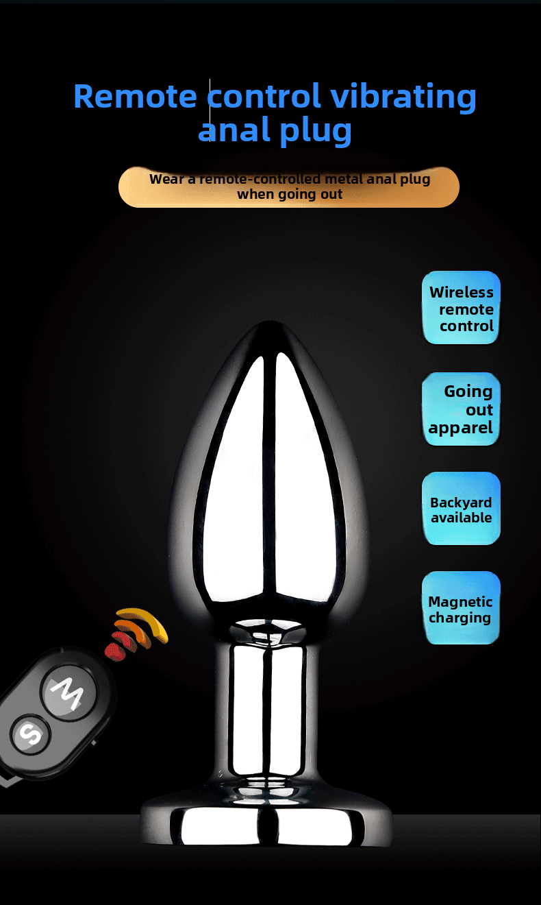 Remote Controlled Metal Vibrating Anal Plug for Prostate Massage - EaseMode Wellness