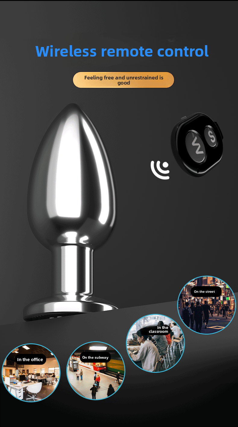 Remote Controlled Metal Vibrating Anal Plug for Prostate Massage - EaseMode Wellness