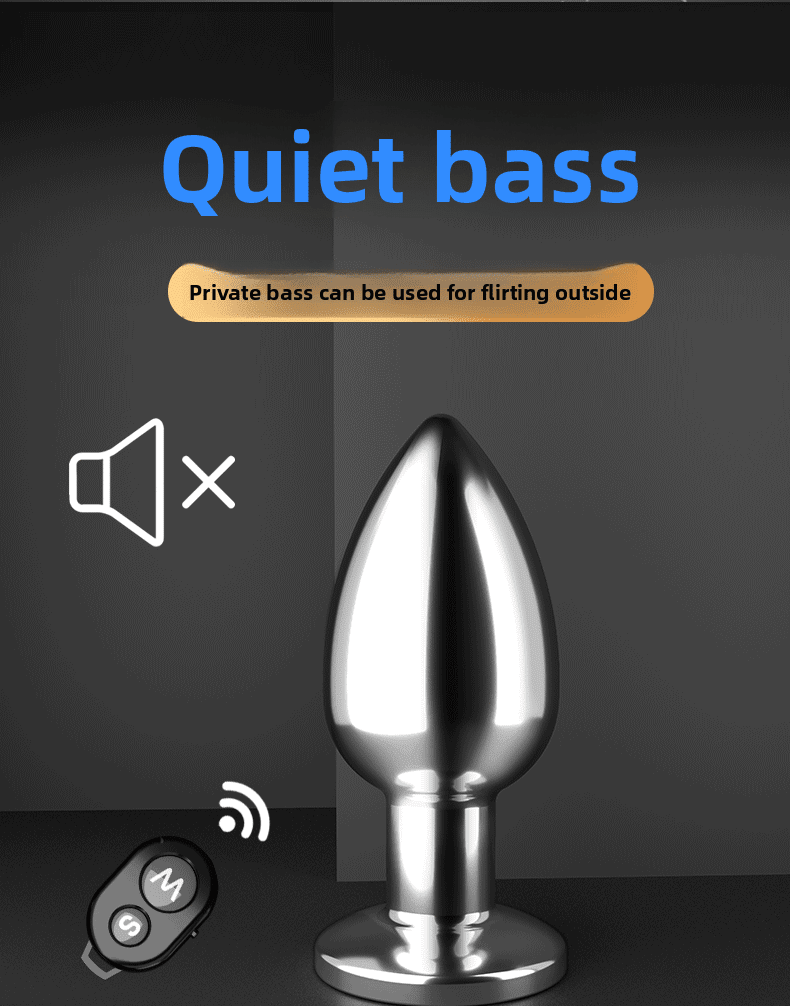 Remote Controlled Metal Vibrating Anal Plug for Prostate Massage - EaseMode Wellness