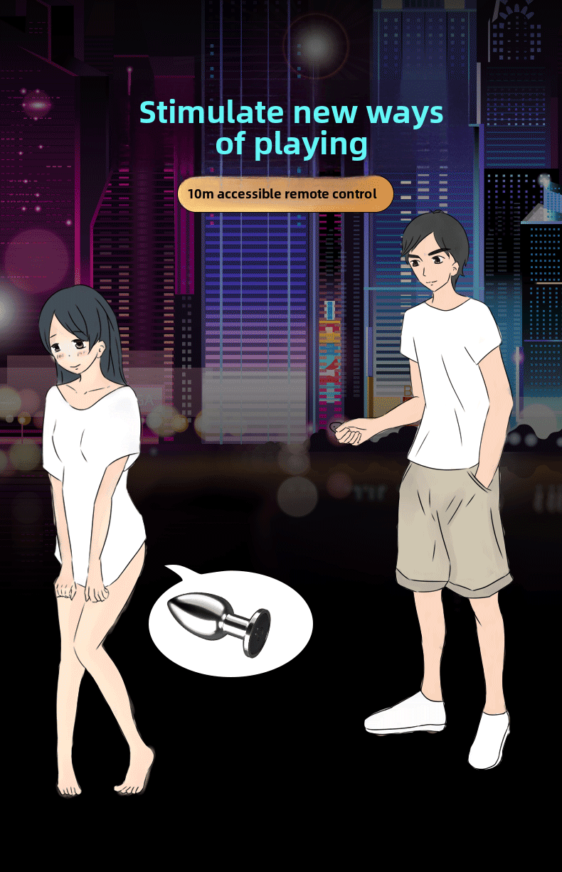 Remote Controlled Metal Vibrating Anal Plug for Prostate Massage - EaseMode Wellness