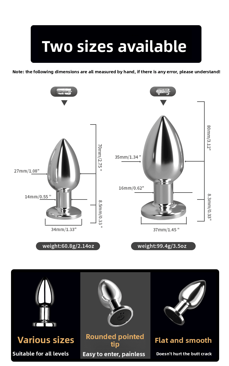 Remote Controlled Metal Vibrating Anal Plug for Prostate Massage - EaseMode Wellness