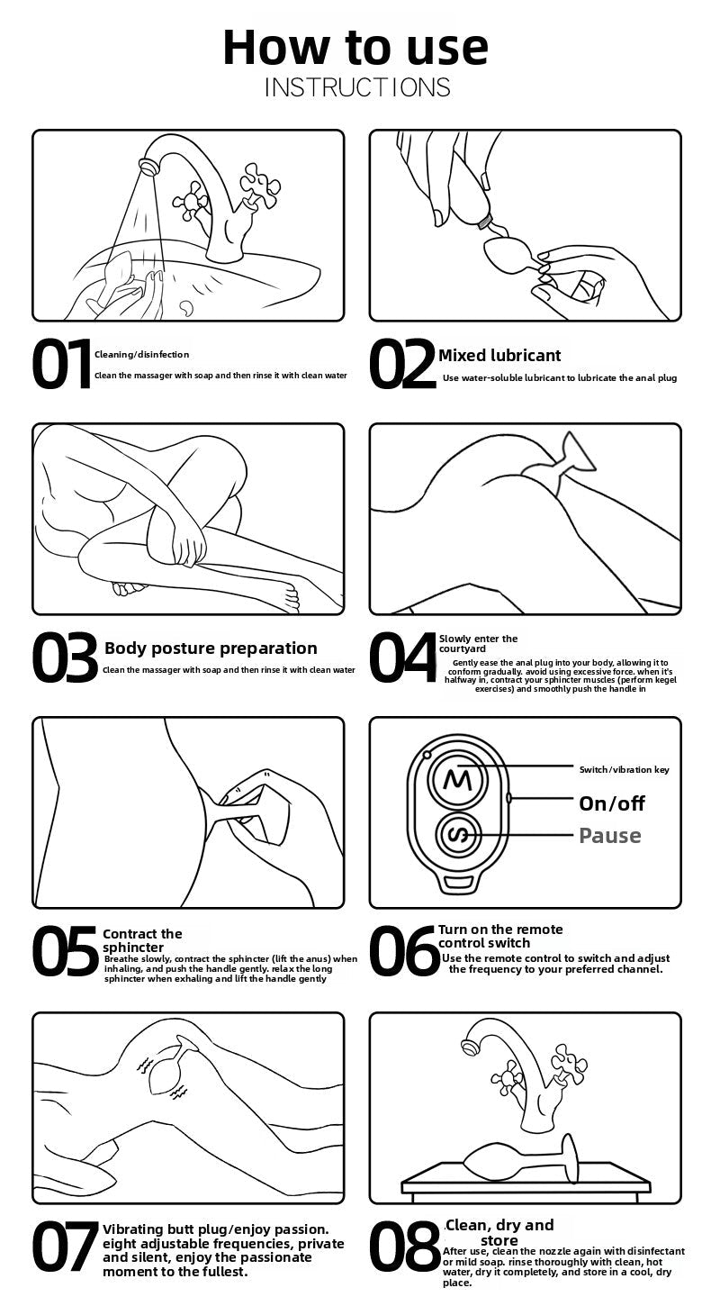 Remote Controlled Metal Vibrating Anal Plug for Prostate Massage - EaseMode Wellness