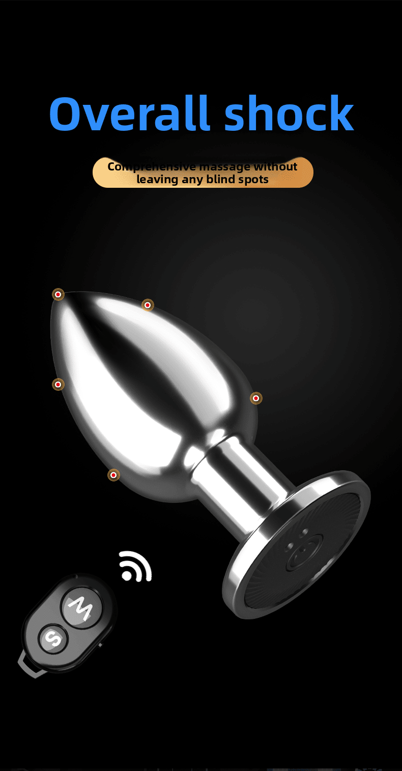 Remote Controlled Metal Vibrating Anal Plug for Prostate Massage - EaseMode Wellness