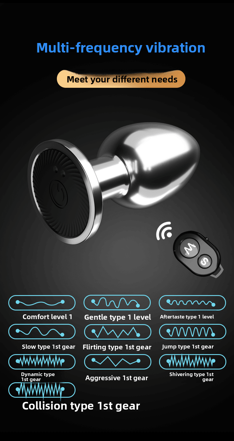 Remote Controlled Metal Vibrating Anal Plug for Prostate Massage - EaseMode Wellness