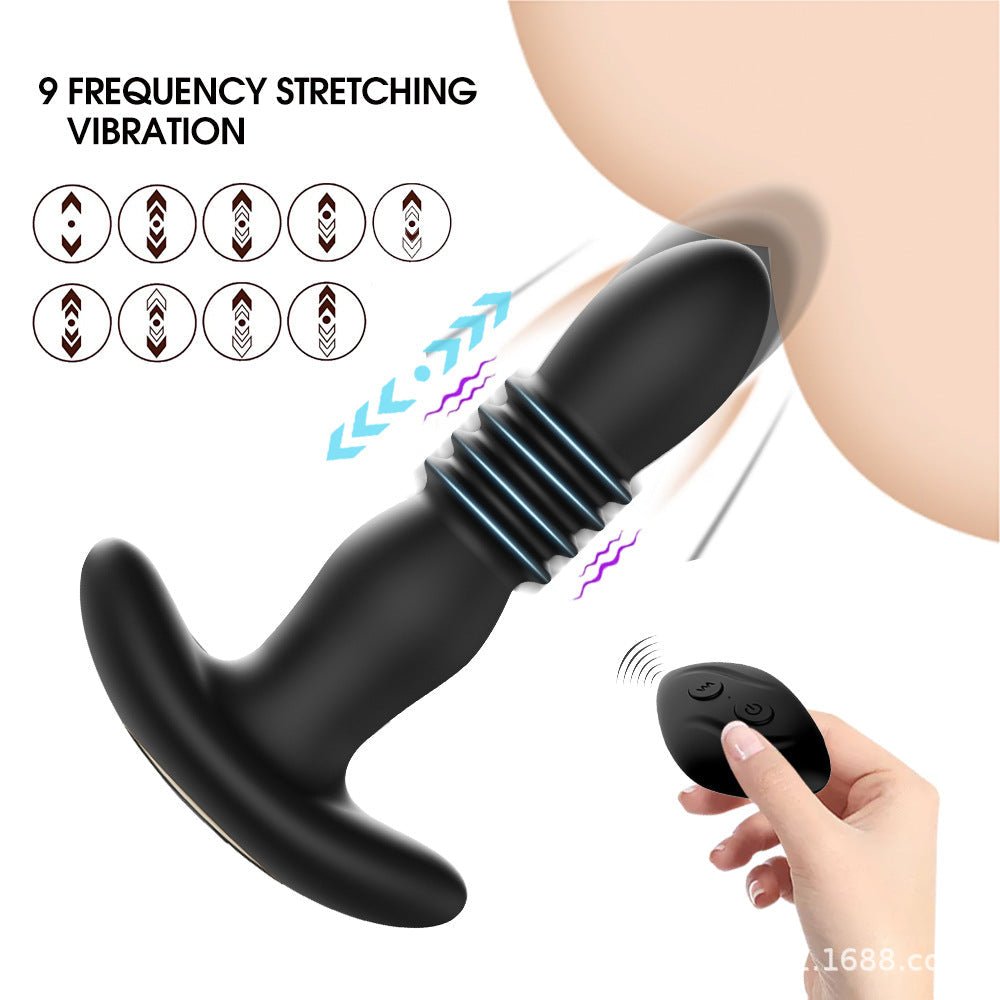 Retractable Anal Plug Vibrating Egg for Couples - EaseMode Wellness