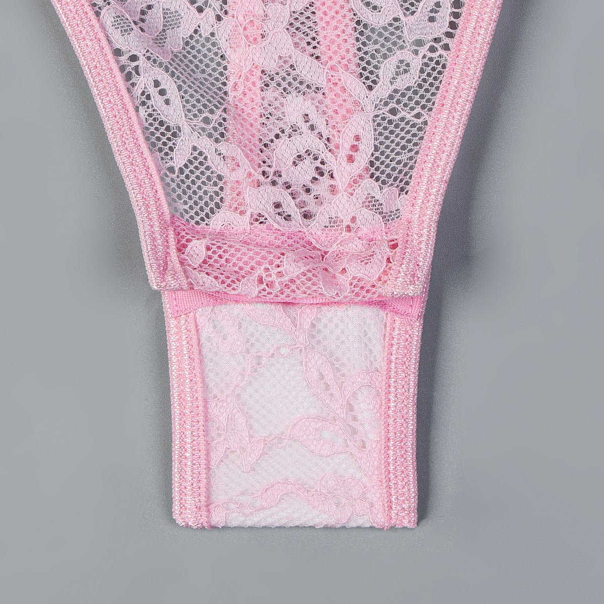 Romantic Lace Lingerie Set - Sheer Mesh Underwear with Silk Stockings - EaseMode Wellness